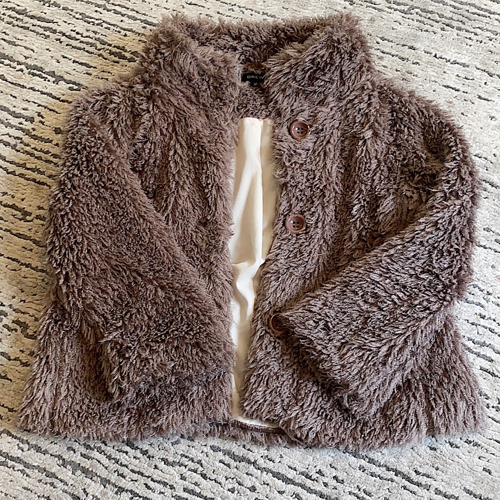 DREW Shaggy short coat